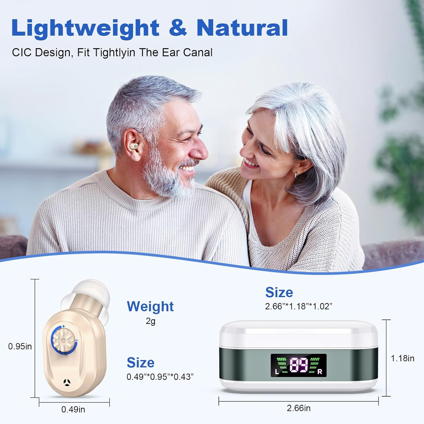 Rechargeable ITE Hearing Aids