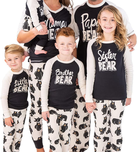 Matching Family Pajama Sets for Adults, Kids, and Baby (Family Bear)