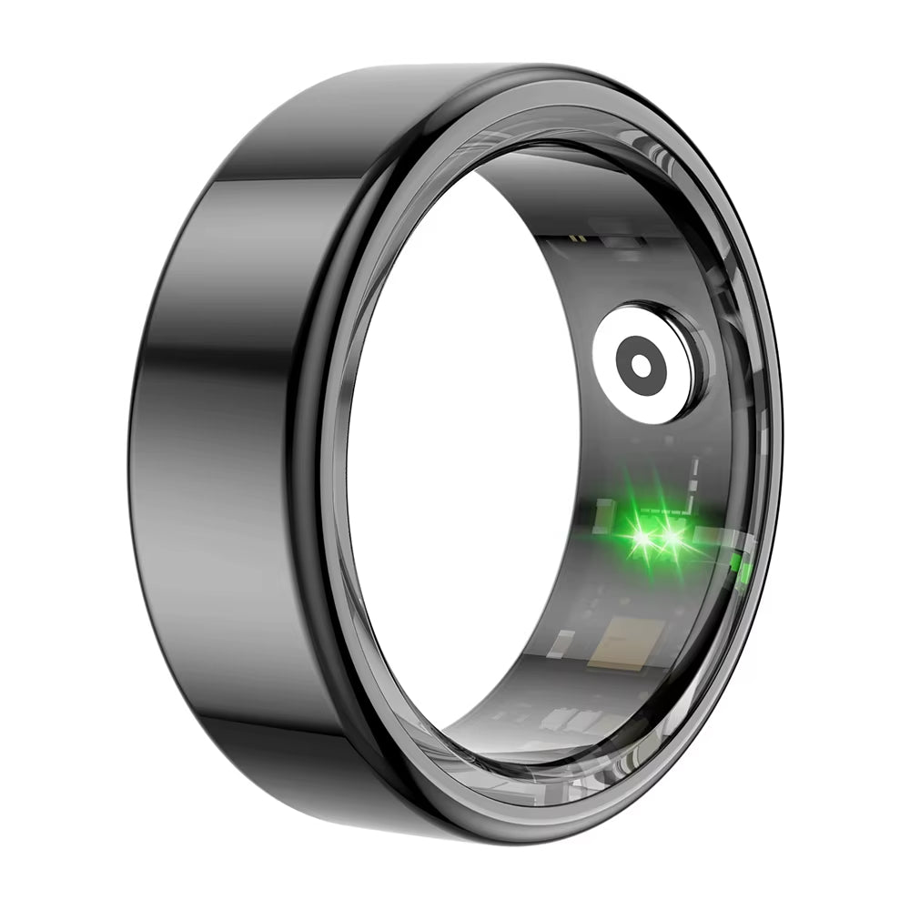 [2024 ]  R02 Smart Ring Military Grade Titanium Steel Shell Health Monitoring IP68 & 5ATM Waterproof Multi-Sport Modes