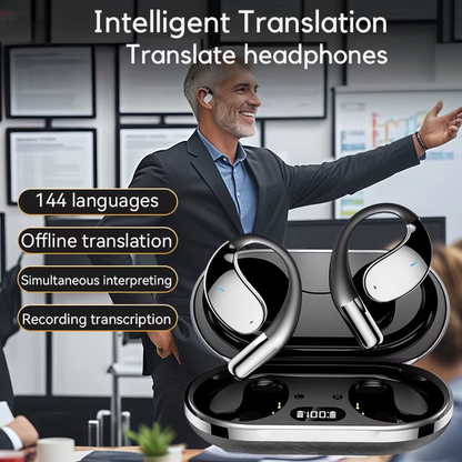 3-in-1 AI Translator Earbuds – 144 Languages