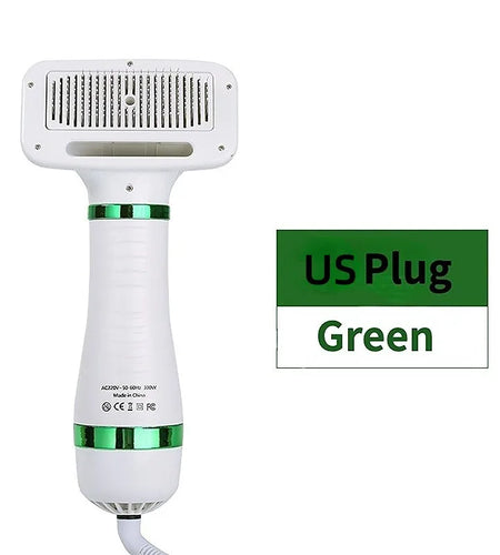 2-In-1 Pet Dog Dryer Quiet Dog Hair Dryers and Comb Brush Grooming Kitten Cat Hair Comb Puppy Fur Blower Low Noise Temprature