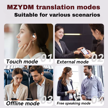3-in-1 AI Translator Earbuds – 144 Languages