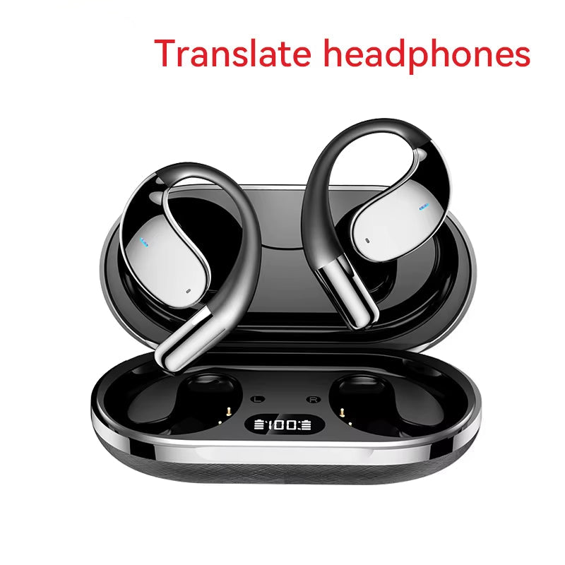 3-In-1 AI Translator Earbuds 144 Languages Noise Cancelling Bluetooth 5.4 Headset Instant Translator Smart Voice Real Time
