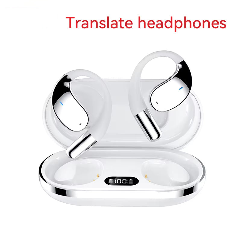 3-In-1 AI Translator Earbuds 144 Languages Noise Cancelling Bluetooth 5.4 Headset Instant Translator Smart Voice Real Time