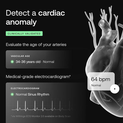 Body Scan - Connected Wifi Scale to Improve Your Health, BIA Personal Scale, Body Composition Analysis, Body Fat, Muscle Mass, Water Percentage